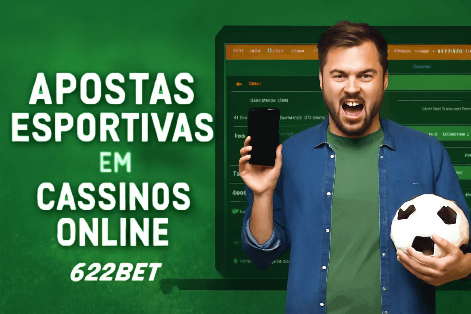 Aposte em apostas esportivas no cassino online 622BET