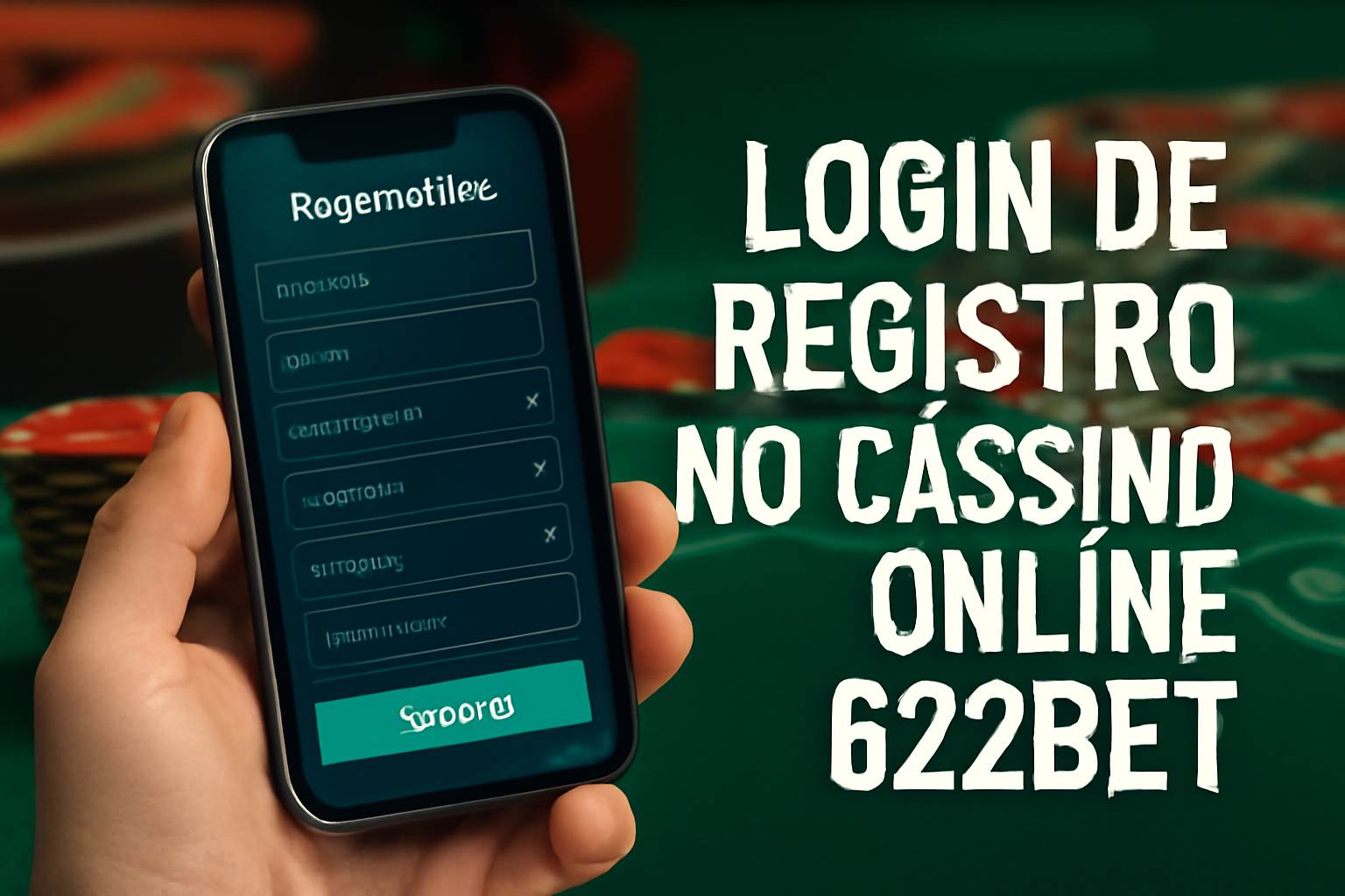 Criar uma nova Conta no plataforma 622BET